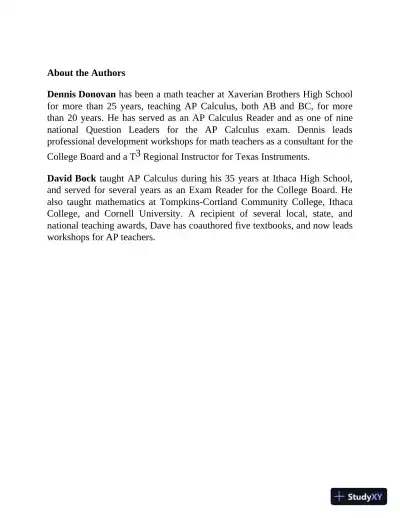 AP Calculus: With 8 Practice Tests, 15th Edition (2020) - Page 4 preview image