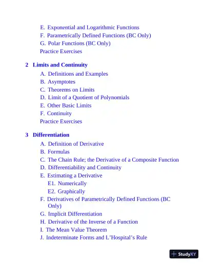 AP Calculus: With 8 Practice Tests, 15th Edition (2020) - Page 8 preview image