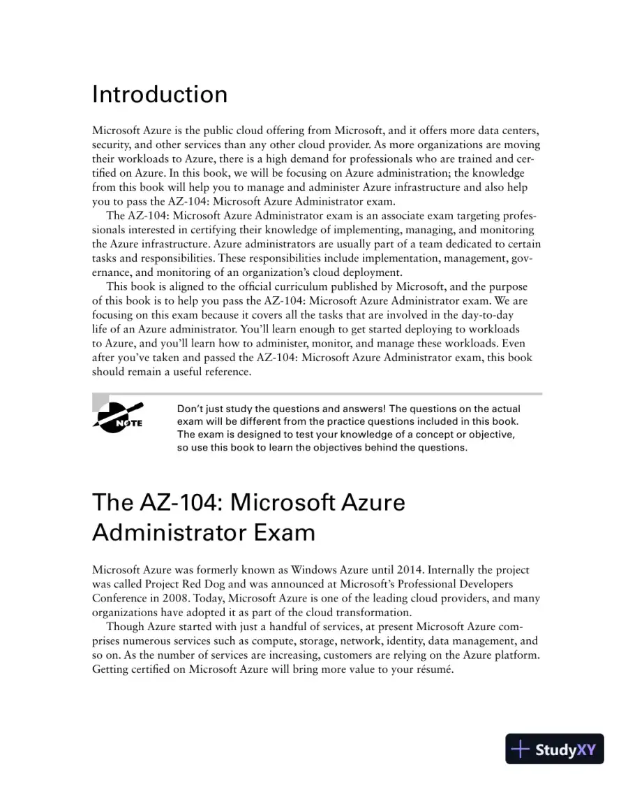 MCA Microsoft Certified Associate Azure Administrator Study Guide: Exam AZ-104 (2022), page 26