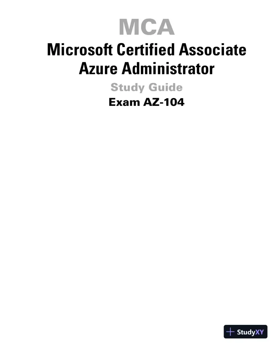 MCA Microsoft Certified Associate Azure Administrator Study Guide: Exam AZ-104 (2022), page 4