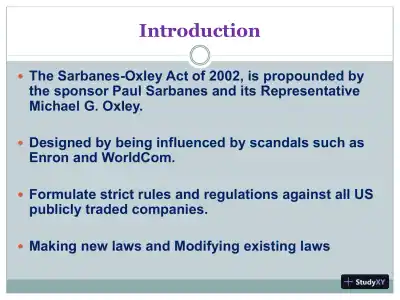 Sarbanes-Oxley Act 2002 - Page 3 preview image