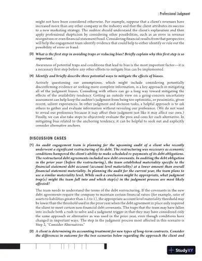 Solution Manual for Auditing Cases An Interactive Learning Approach, 6th Edition - Page 15 preview image