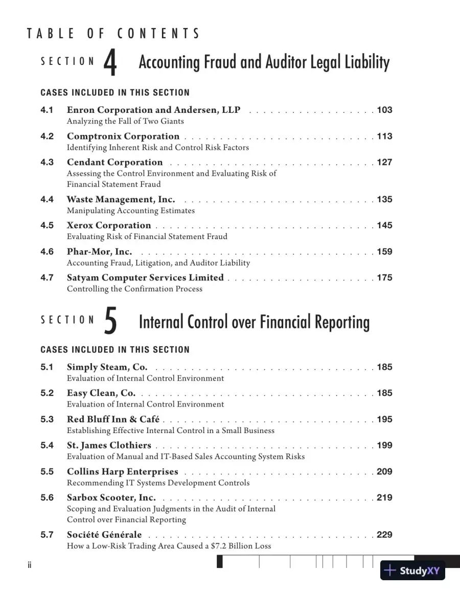 Solution Manual for Auditing Cases An Interactive Learning Approach, 6th Edition, page 4