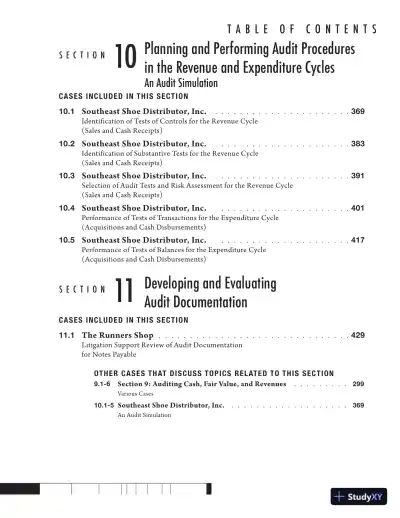 Solution Manual for Auditing Cases An Interactive Learning Approach, 6th Edition - Page 7 preview image