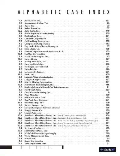 Solution Manual for Auditing Cases An Interactive Learning Approach, 6th Edition - Page 9 preview image