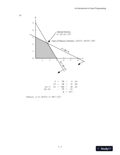An Introduction To Management Science: Quantitative Approach, 15th Edition Solution Manual - Page 14 preview image