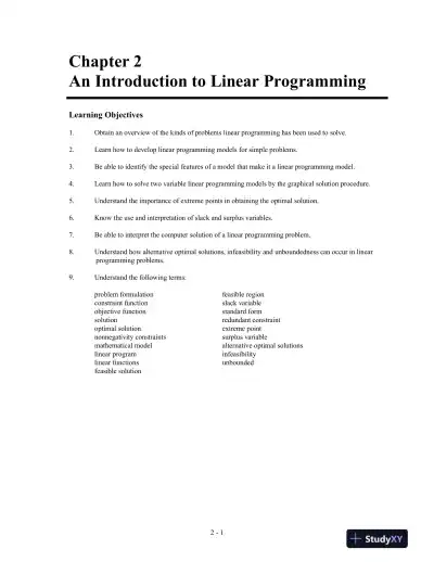An Introduction To Management Science: Quantitative Approach, 15th Edition Solution Manual - Page 8 preview image