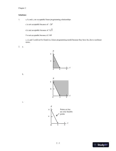 An Introduction To Management Science: Quantitative Approach, 15th Edition Solution Manual - Page 9 preview image