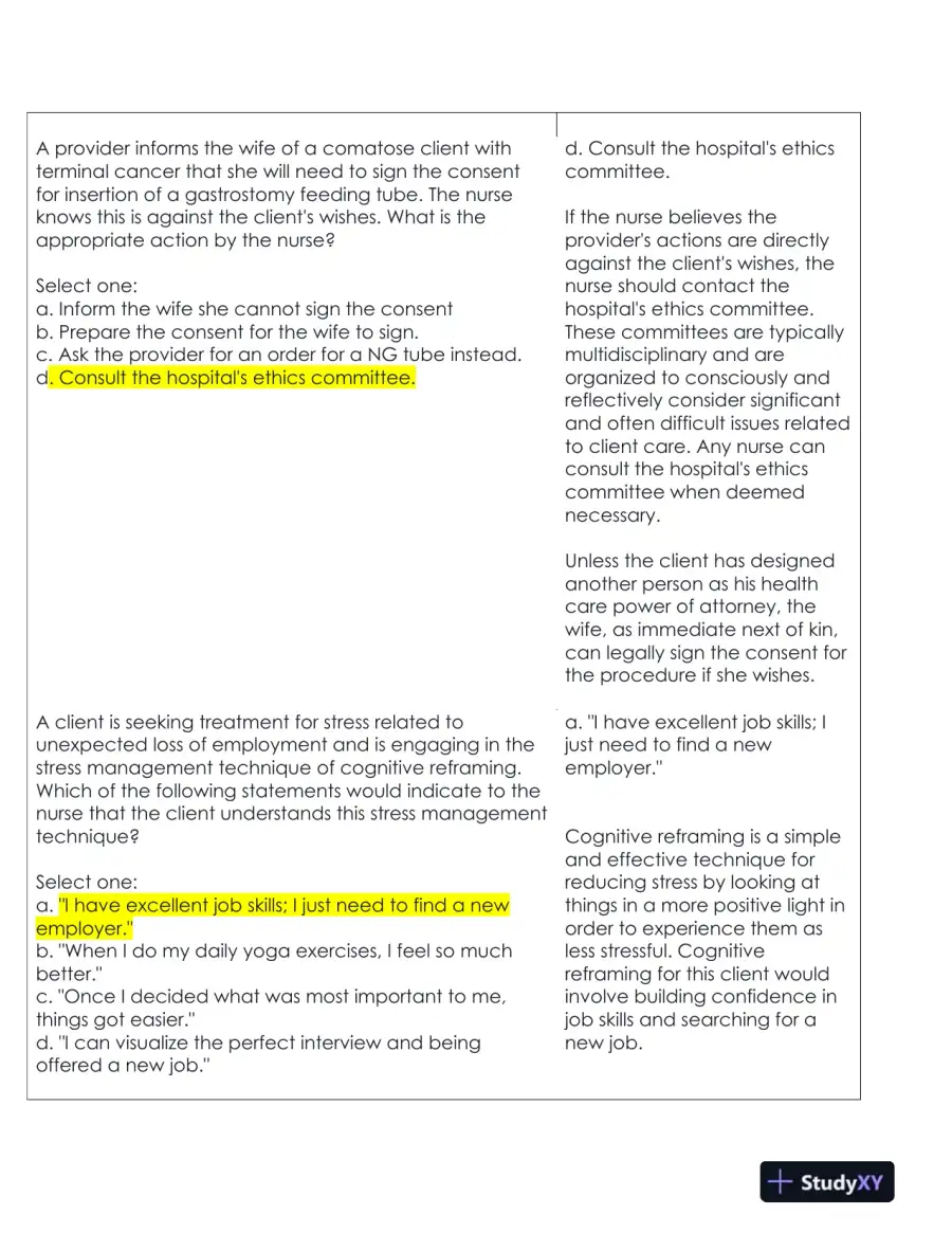 ATI RN Leadership Management Proctored Exam With NGN Version 2 With Answers (28 Solved Questions), page 4
