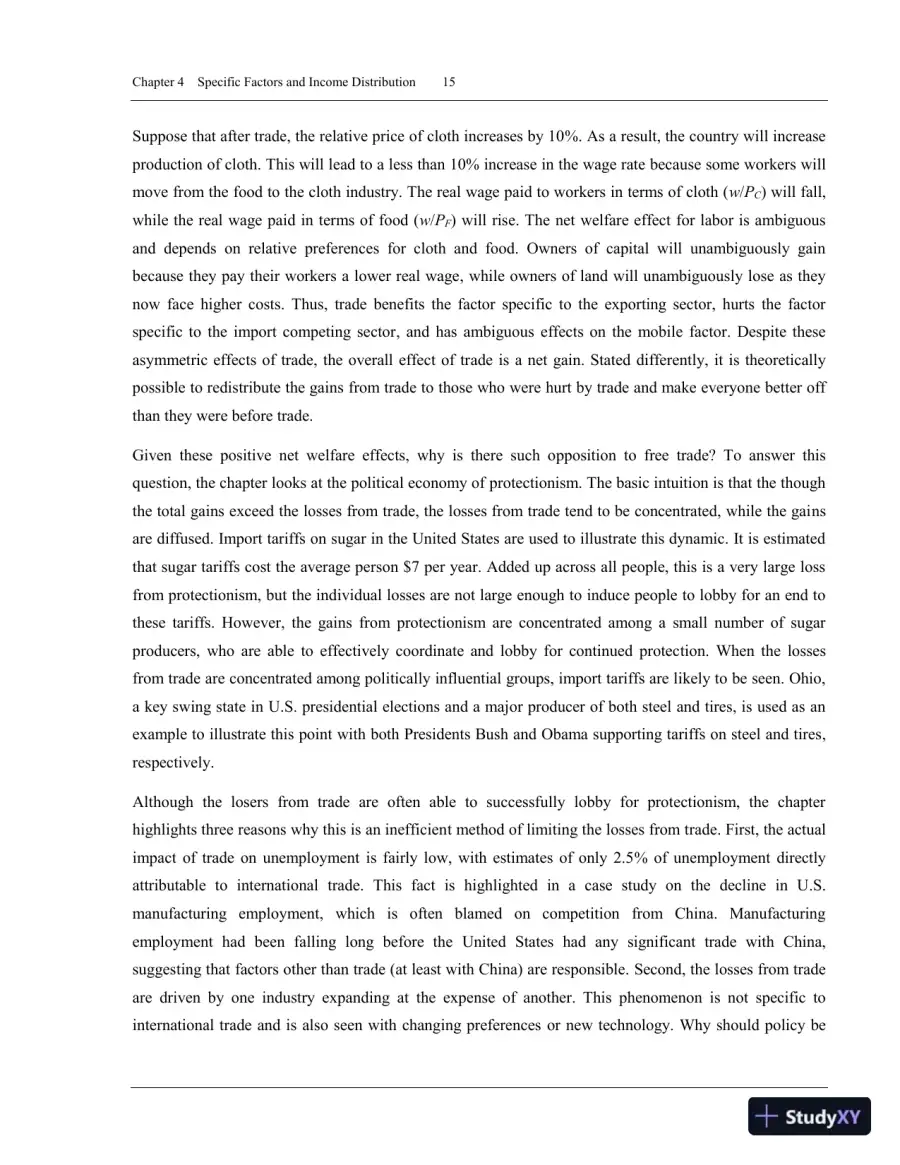 Solution Manual for International Economics Theory and Policy, 11th Edition, page 18