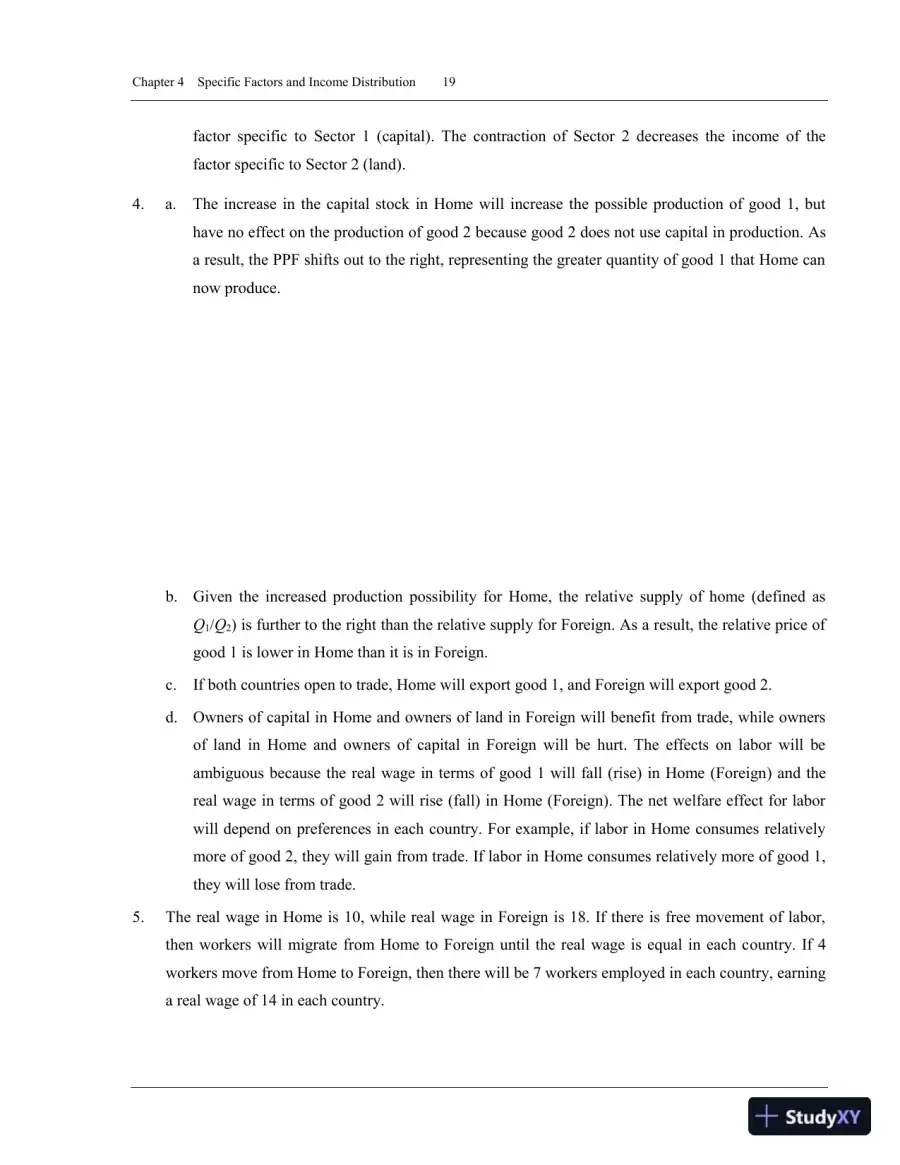 Solution Manual for International Economics Theory and Policy, 11th Edition, page 22