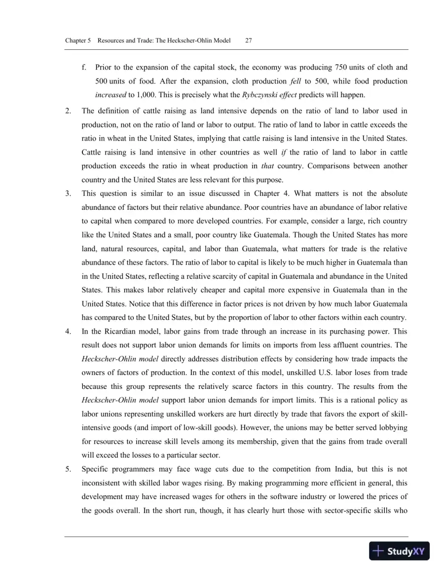 Solution Manual for International Economics Theory and Policy, 11th Edition, page 30