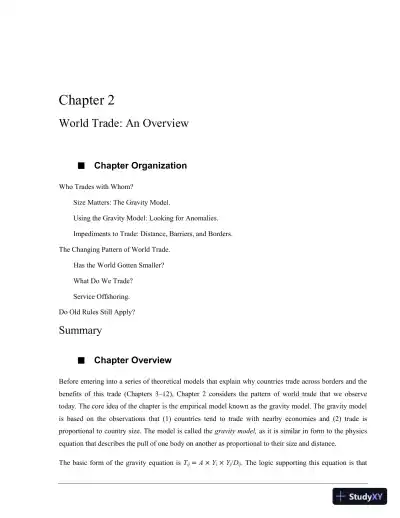 Solution Manual for International Economics Theory and Policy, 11th Edition - Page 6 preview image