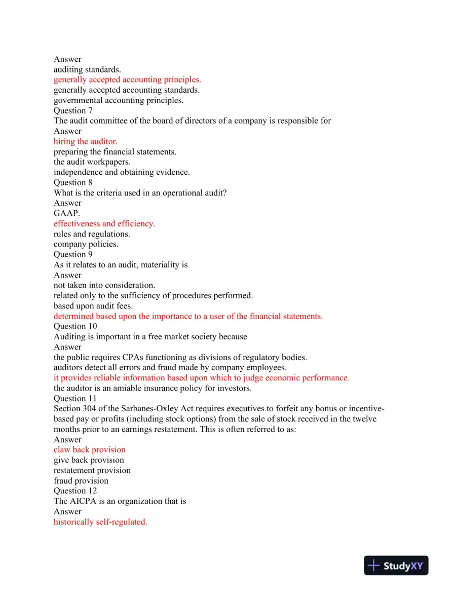ACC 562 Auditing and Professional Conduct: A Comprehensive Assessment, page 3