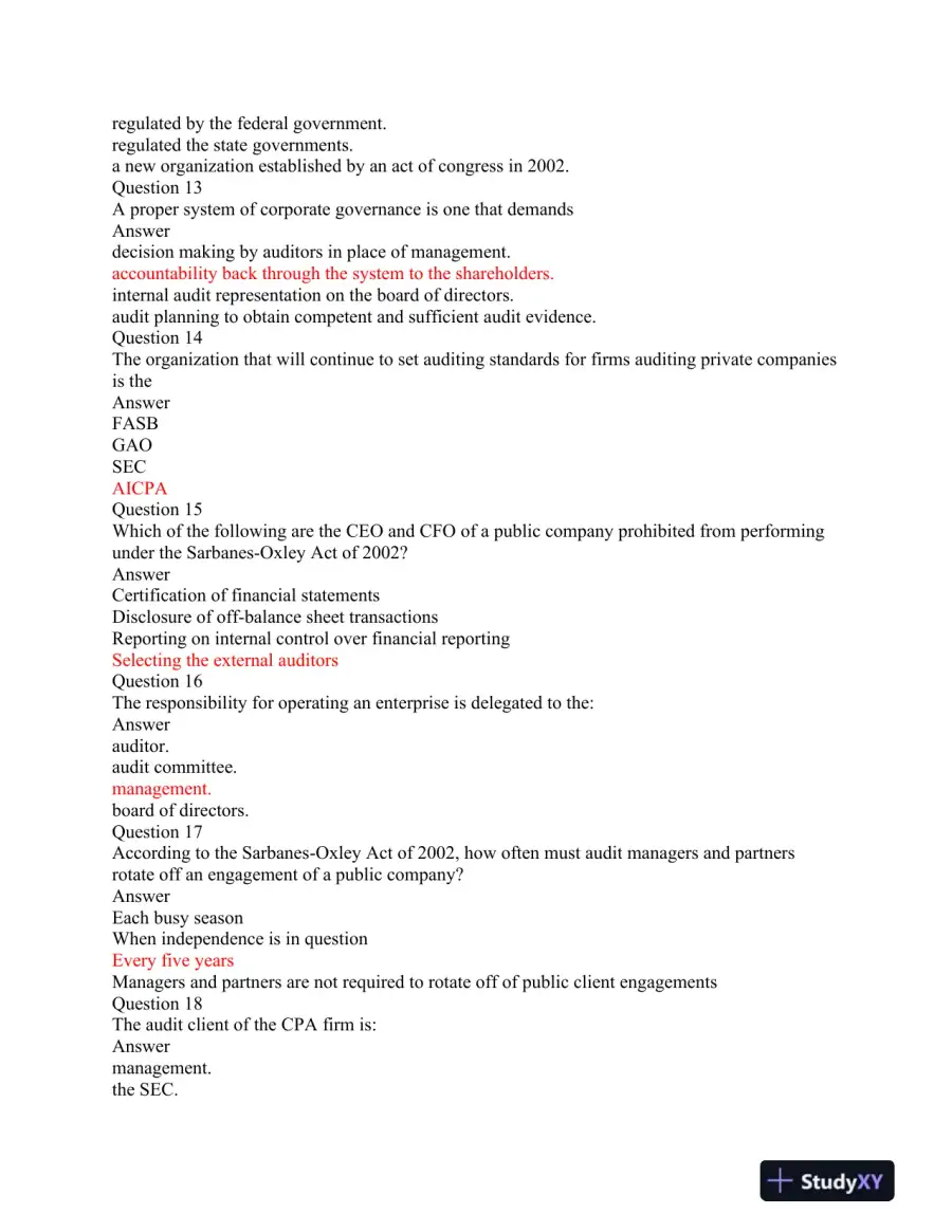 ACC 562 Auditing and Professional Conduct: A Comprehensive Assessment, page 4