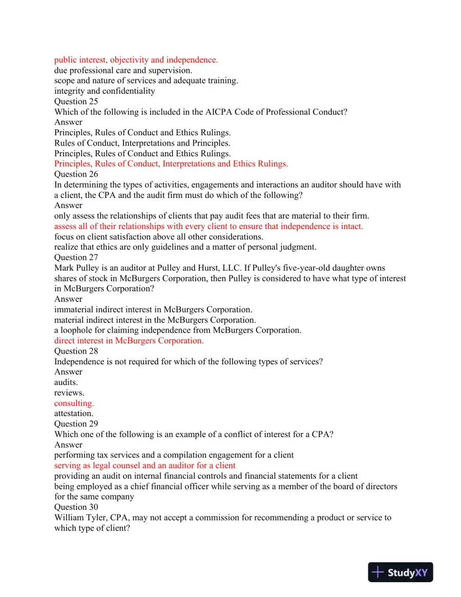 ACC 562 Auditing and Professional Conduct: A Comprehensive Assessment, page 6