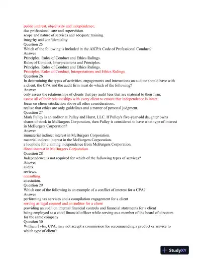 ACC 562 Auditing and Professional Conduct: A Comprehensive Assessment - Page 6 preview image