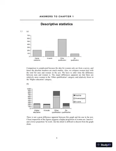 Solution Manual for Statistics for Economics, Accounting and Business Studies , 7th Edition - Page 4 preview image