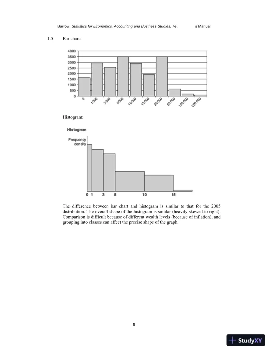 Solution Manual for Statistics for Economics, Accounting and Business Studies , 7th Edition, page 7