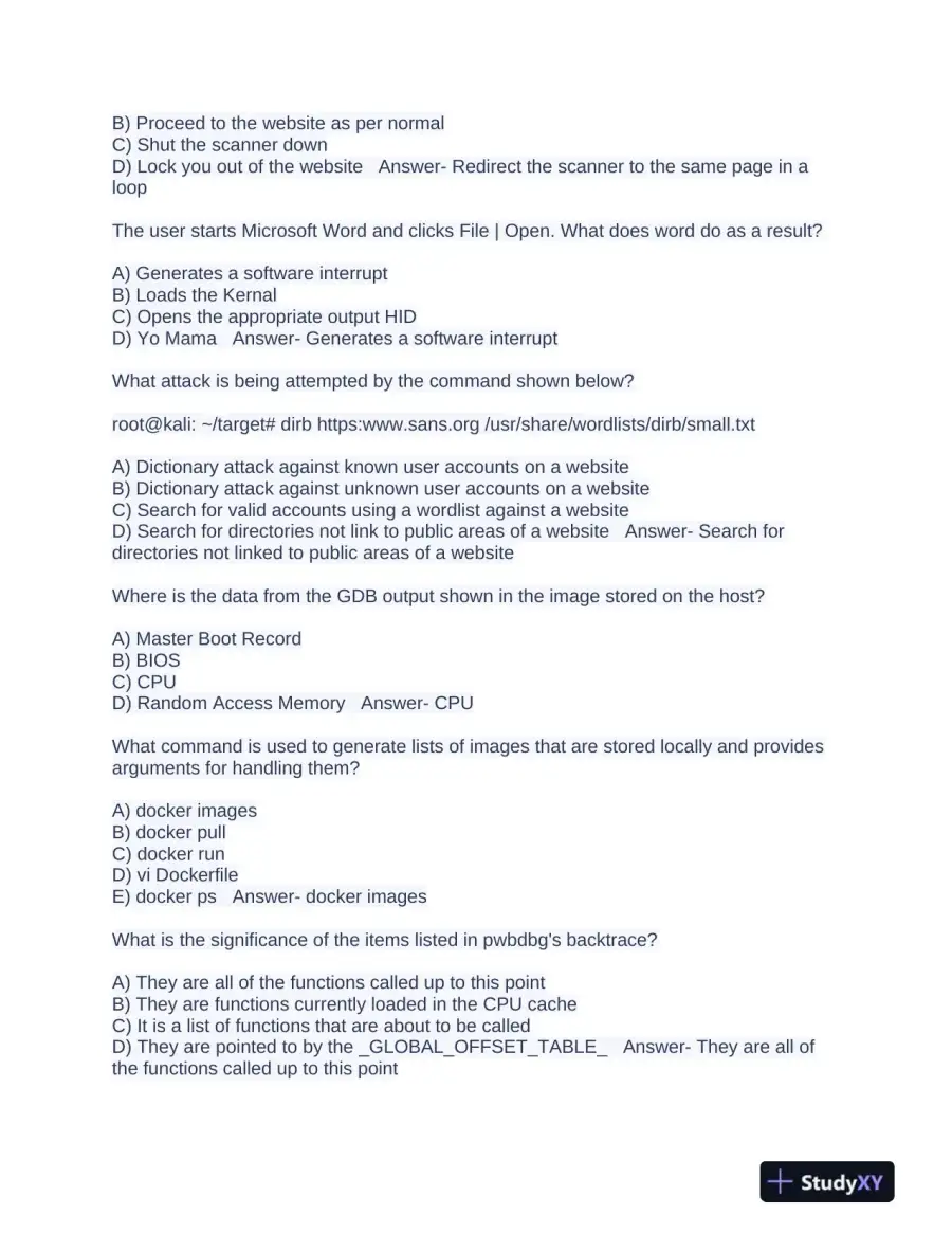 2023 GFACT Computer Science Certification Exam With Answers (162 Solved Questions), page 6