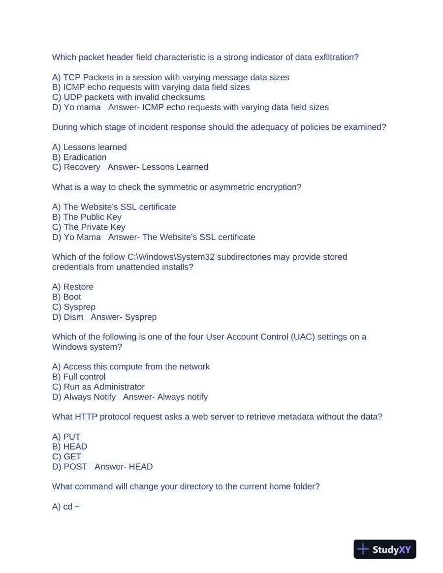 2023 GFACT Computer Science Certification Exam With Answers (162 Solved Questions), page 7