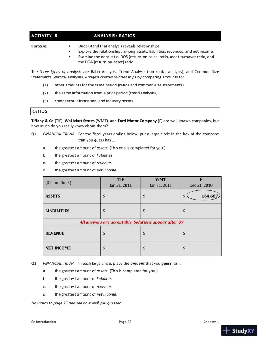 Solution Manual for Interpreting and Analyzing Financial Statements, 6th Edition, page 10