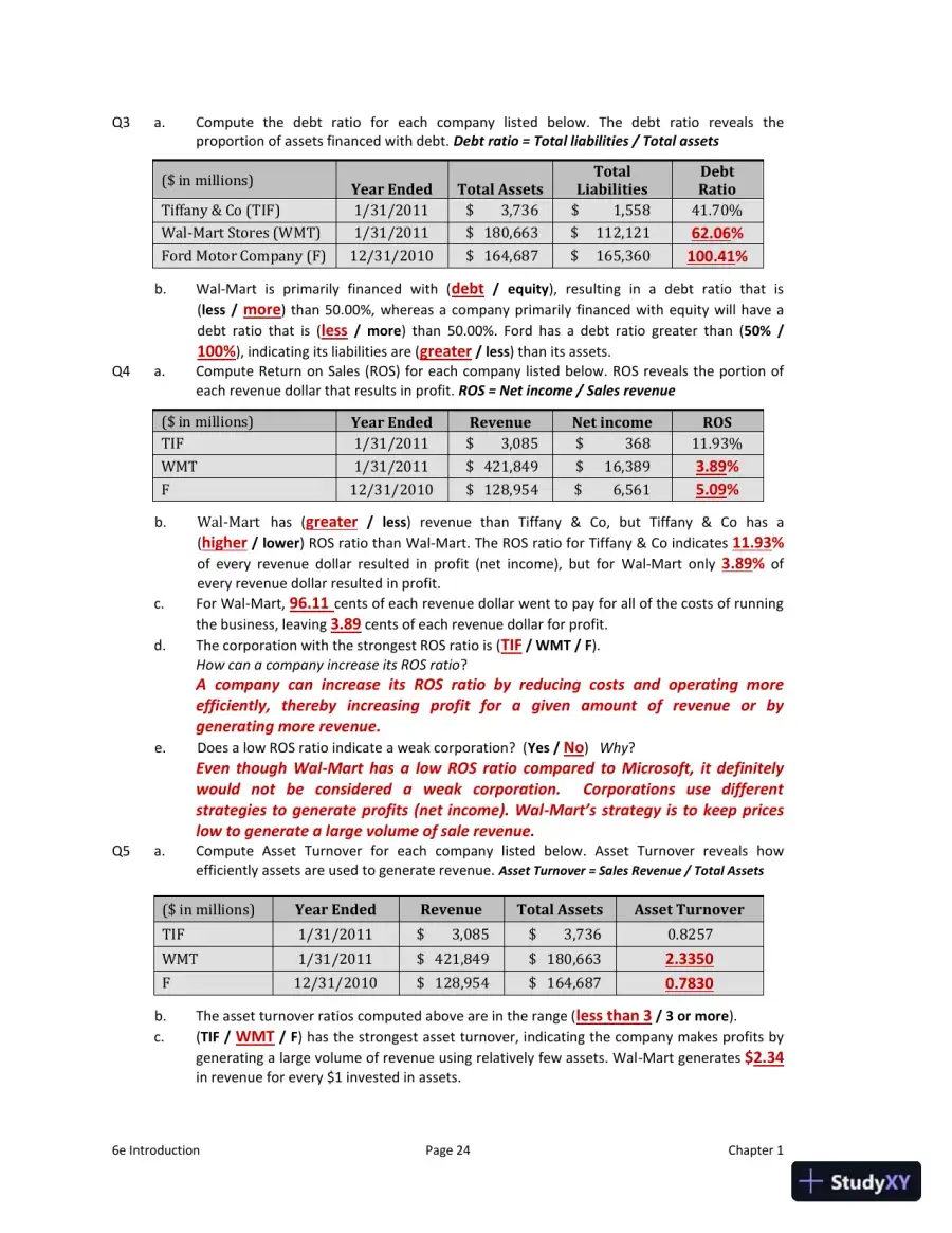Solution Manual for Interpreting and Analyzing Financial Statements, 6th Edition, page 11