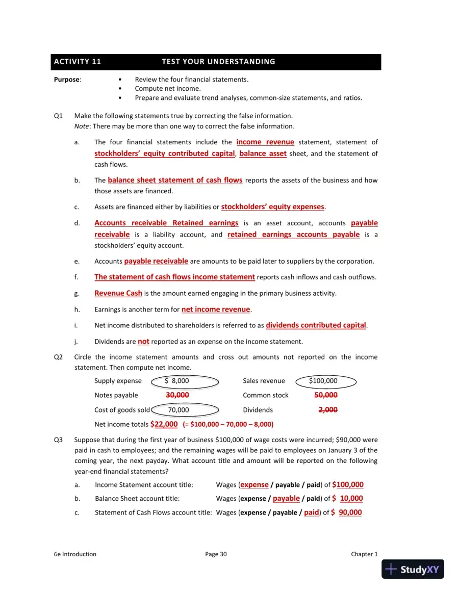 Solution Manual for Interpreting and Analyzing Financial Statements, 6th Edition, page 17