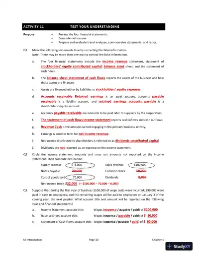 Solution Manual for Interpreting and Analyzing Financial Statements, 6th Edition - Page 17 preview image