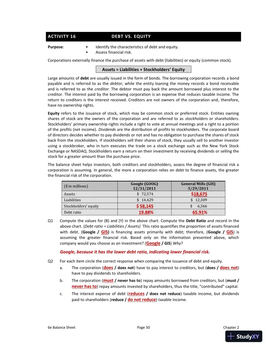 Solution Manual for Interpreting and Analyzing Financial Statements, 6th Edition, page 25