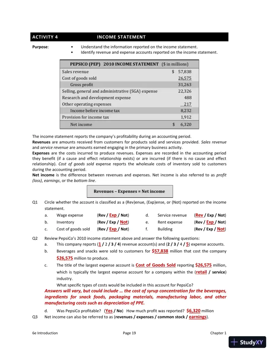 Solution Manual for Interpreting and Analyzing Financial Statements, 6th Edition, page 6