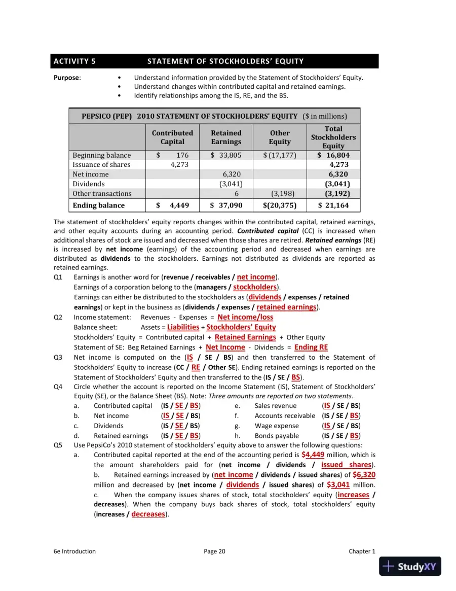 Solution Manual for Interpreting and Analyzing Financial Statements, 6th Edition, page 7