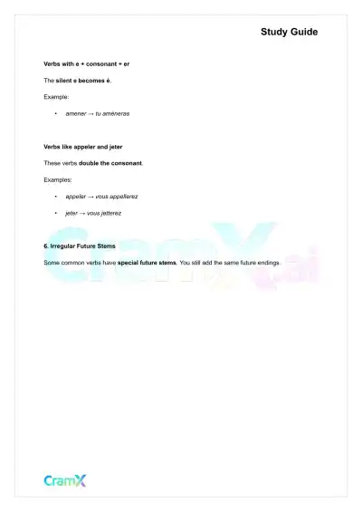 French II – Future Tenses - Page 3 preview image