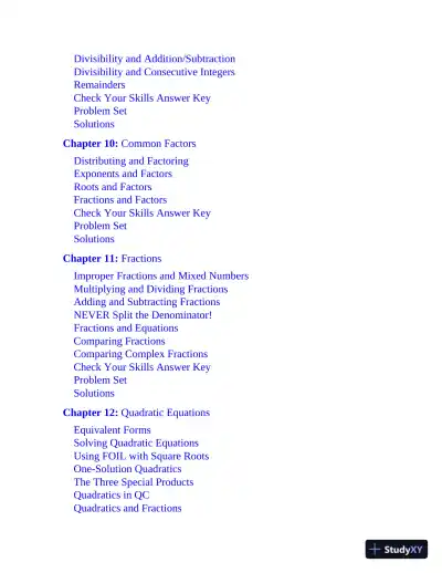 GRE All the Quant: Effective Strategies and Practice from 99th Percentile Instructors, 6th Edition (2023) - Page 11 preview image