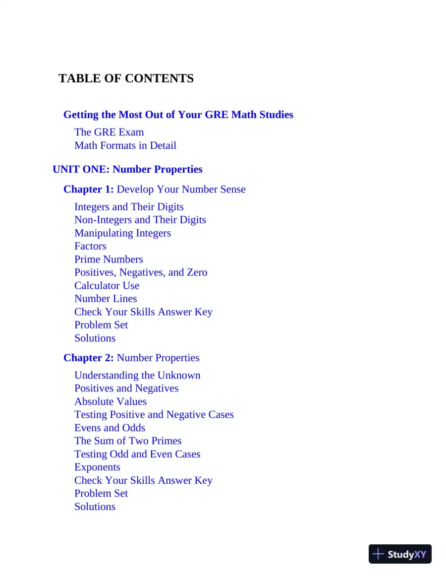GRE All the Quant: Effective Strategies and Practice from 99th Percentile Instructors, 6th Edition (2023), page 8