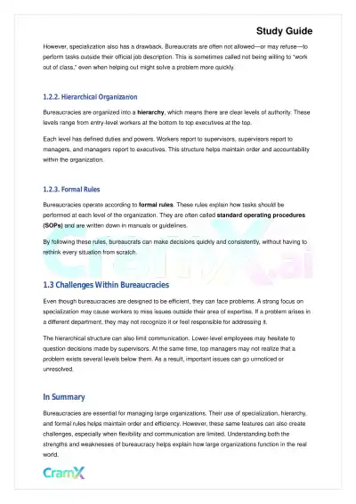 American Government - The Bureaucracy - Page 2 preview image