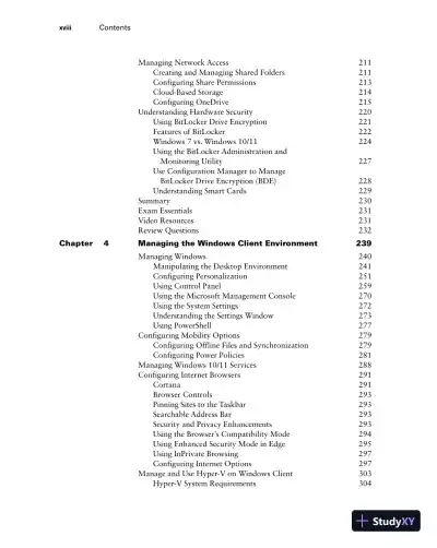 MCA Microsoft 365 Certified Associate Modern Desktop Administrator Complete Study Guide with 900 Practice Test Questions: Exam MD-100 and Exam MD-101 (2023) - Page 21 preview image