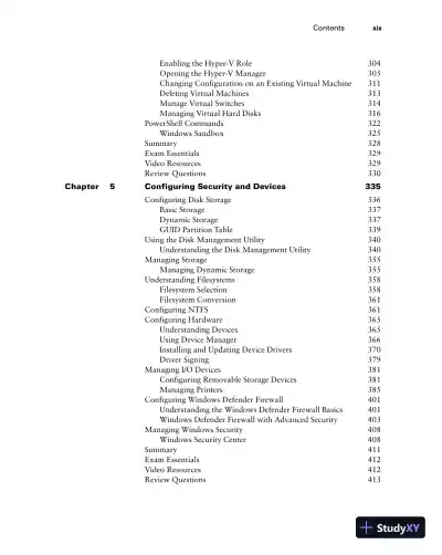 MCA Microsoft 365 Certified Associate Modern Desktop Administrator Complete Study Guide with 900 Practice Test Questions: Exam MD-100 and Exam MD-101 (2023) - Page 22 preview image
