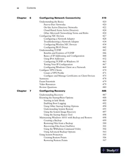 MCA Microsoft 365 Certified Associate Modern Desktop Administrator Complete Study Guide with 900 Practice Test Questions: Exam MD-100 and Exam MD-101 (2023) - Page 23 preview image