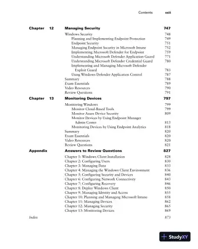 MCA Microsoft 365 Certified Associate Modern Desktop Administrator Complete Study Guide with 900 Practice Test Questions: Exam MD-100 and Exam MD-101 (2023) - Page 26 preview image