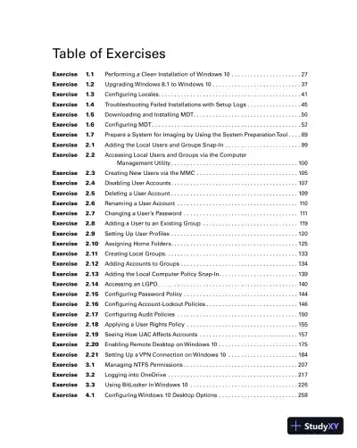 MCA Microsoft 365 Certified Associate Modern Desktop Administrator Complete Study Guide with 900 Practice Test Questions: Exam MD-100 and Exam MD-101 (2023) - Page 28 preview image