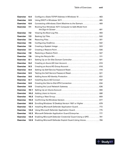 MCA Microsoft 365 Certified Associate Modern Desktop Administrator Complete Study Guide with 900 Practice Test Questions: Exam MD-100 and Exam MD-101 (2023) - Page 30 preview image
