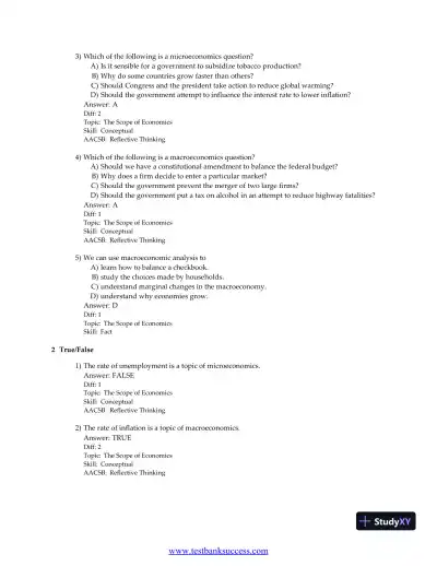 Principles of Economics, 9th Edition Test Bank - Page 10 preview image