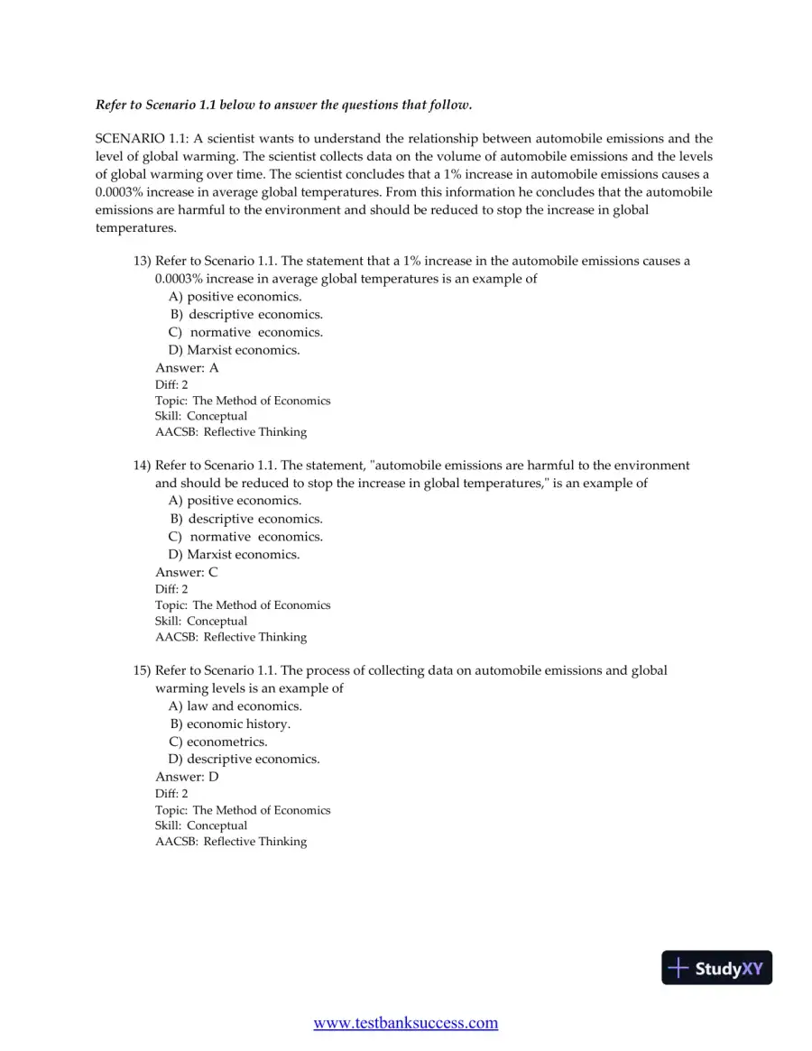 Principles of Economics, 9th Edition Test Bank, page 14