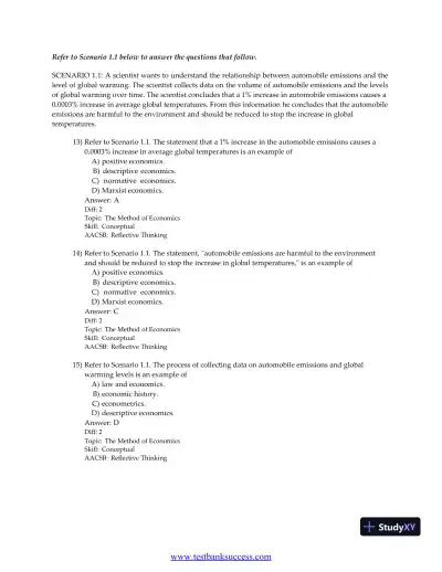 Principles of Economics, 9th Edition Test Bank - Page 14 preview image