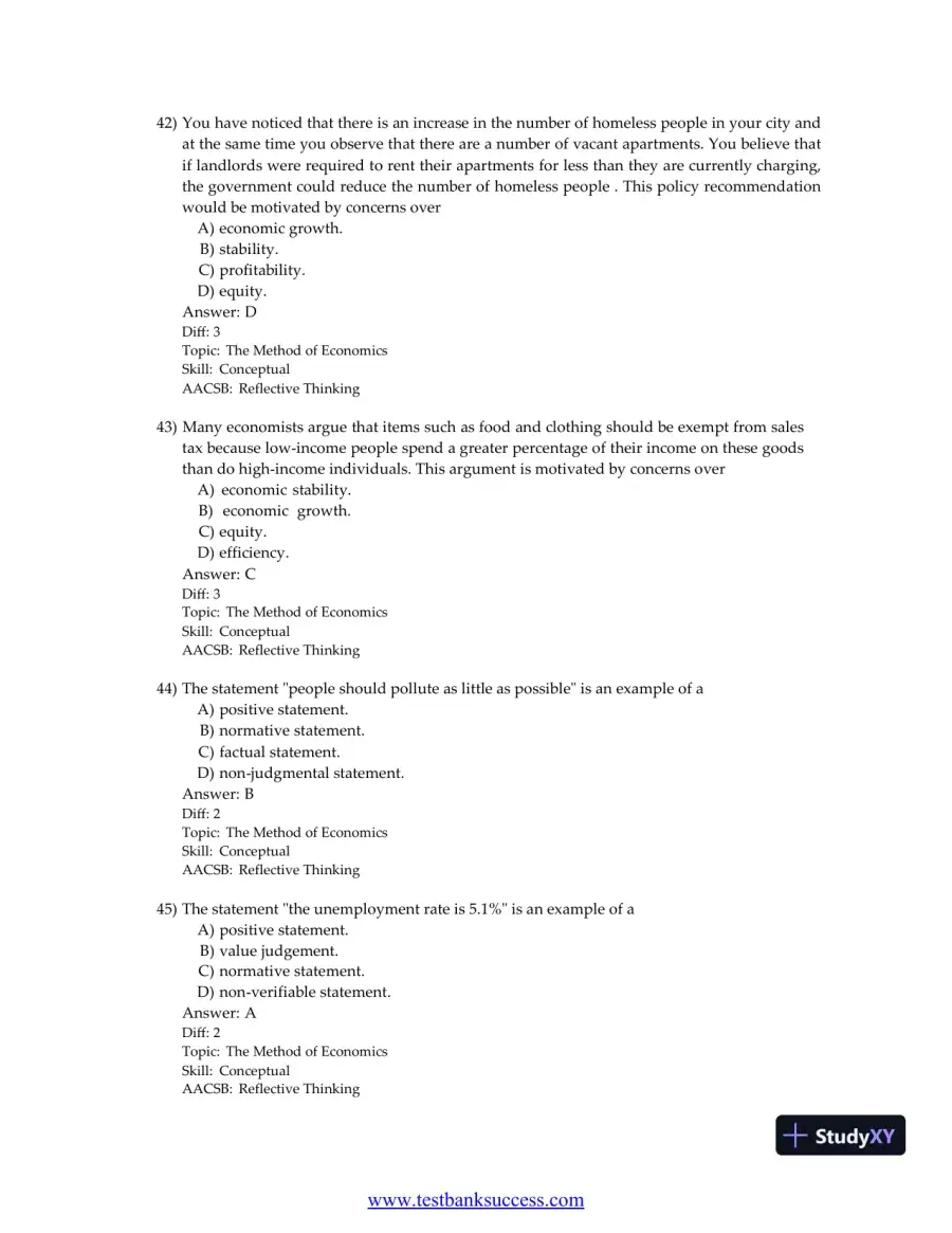 Principles of Economics, 9th Edition Test Bank, page 22