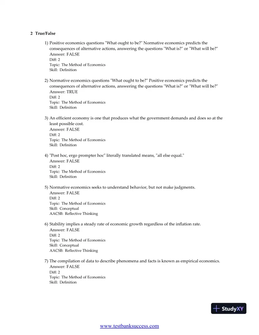 Principles of Economics, 9th Edition Test Bank, page 23