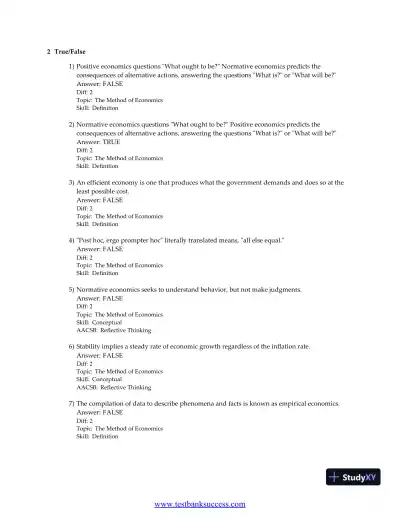 Principles of Economics, 9th Edition Test Bank - Page 23 preview image