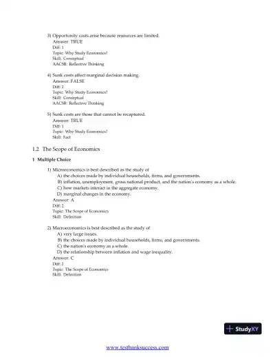 Principles of Economics, 9th Edition Test Bank - Page 9 preview image