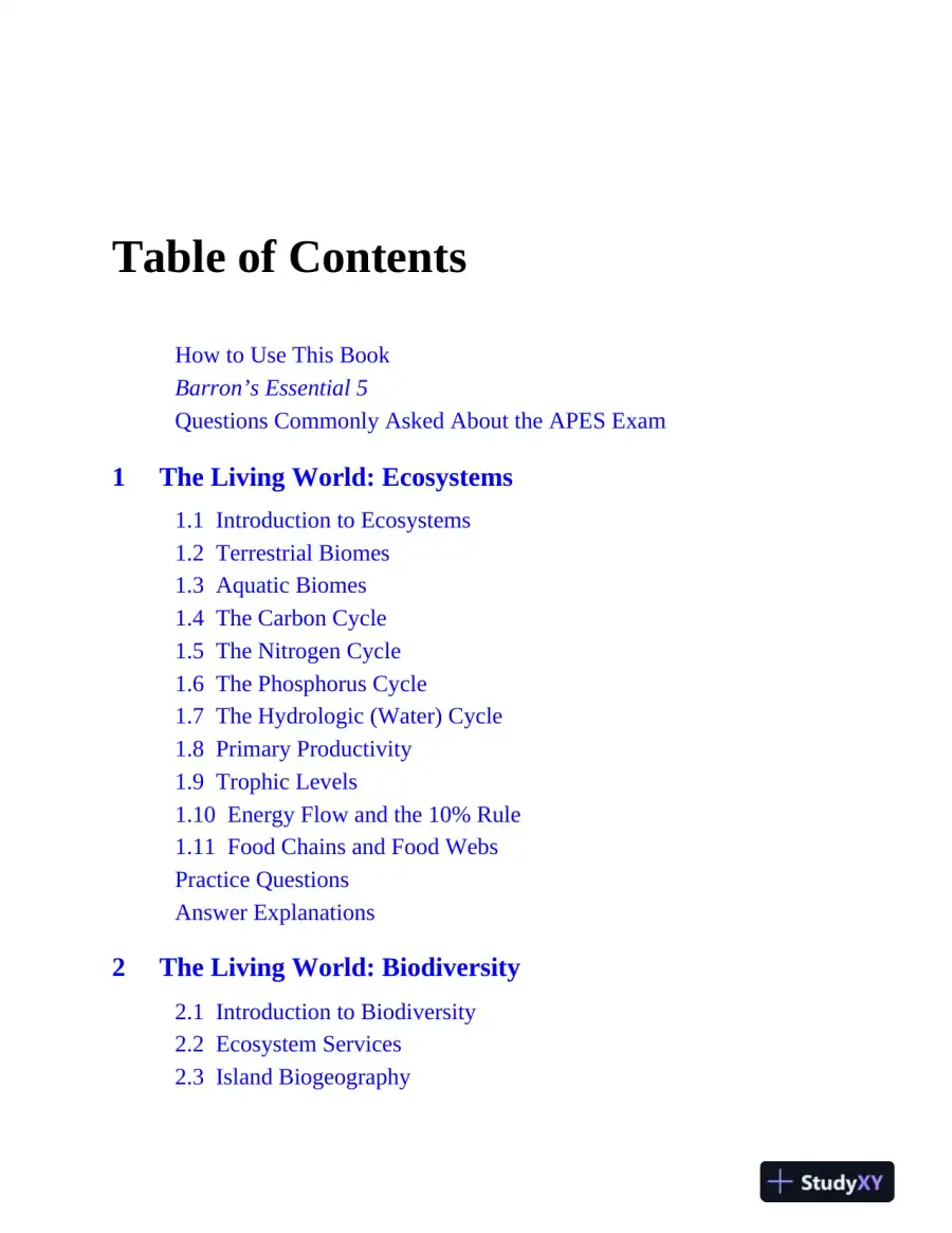 AP Environmental Science Premium, 2025: Prep Book with 5 Practice Tests + Comprehensive Review (2025), page 8